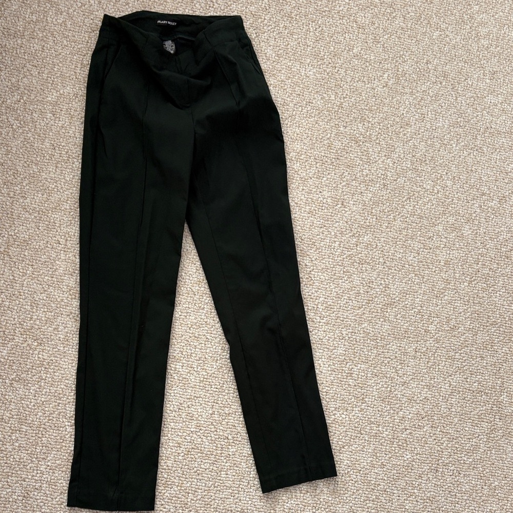 Ladies Hilary Radley Forest Green pull up Pants. Stylish and versatile.
